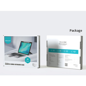 کیف بامپر و کیبوردار  آیپد پرو 12.9 اینچ نیلکین Nillkin Apple iPad Pro 12.9 2020/2021 Bumper Combo Keyboard Case