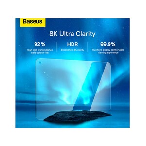 محافظ صفحه نمایش شیشه‌ای تمام صفحه هواوی میت‌پد پرو 10.8 اینچ بیسوس Baseus 0.3mm Full-glass Tempered Glass Film SGBL022502