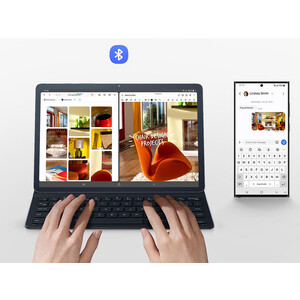 خرید قاب کیبوردار سامسونگ تب اس 9 فایو جی  Samsung Galaxy Tab S9 5G Book Cover Keyboard Slim (EF-DX715)