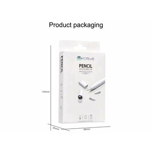 لوازم جانبی قلم لمسی اپل 1 شامل نوک، کلاهک و مبدل شارژ کوتتسی Coteetci CS7071 Pencil 1 Accessories Kit