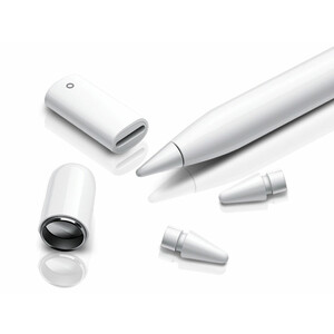لوازم جانبی قلم لمسی اپل 1 شامل نوک، کلاهک و مبدل شارژ کوتتسی Coteetci CS7071 Pencil 1 Accessories Kit
