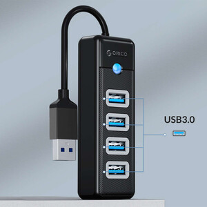 هاب USB 3.0 اوریکو ORICO مدل PW4U-U3 با 4 پورت (عکس های گالری متفاوت هستند و رنگ بندی هم اضافه شود)
