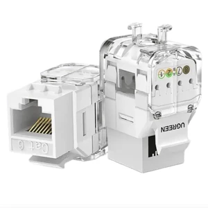 سوکت کیستون شبکه یوگرین UGREEN مدل NW159 کد 80452 Cat6 UTP