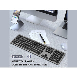 کیبورد بی‌سیم پرتابل شارژی ویوو WiWU Magic Keyboard Master Wireless Keyboard MKB-03