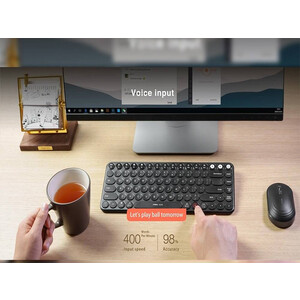 بهترین کیبورد بی سیم شیائومی به همراه ورودی صوتی هوشمند Xiaomi MWXKT01 Smart Dual-Mode Wireless Connection Bluetooth Elite Keyboard Intelligent Voice Input