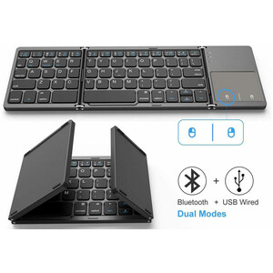 کیبورد بلوتوث تاشو با تاچ پد Foldable Bluetooth Keyboard With Touch Pad B033