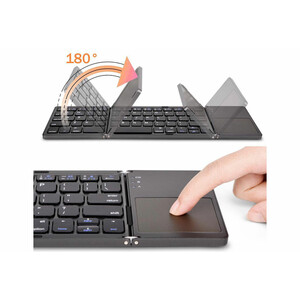 کیبورد بلوتوث تاشو با تاچ پد Foldable Bluetooth Keyboard With Touch Pad B033