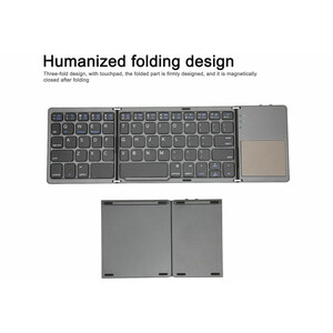 کیبورد بلوتوث تاشو با تاچ پد Foldable Bluetooth Keyboard With Touch Pad B033