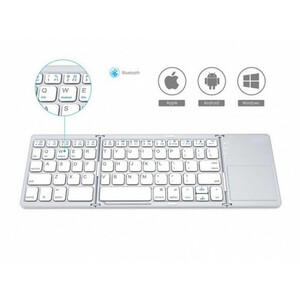 کیبورد بلوتوث تاشو با تاچ پد Foldable Bluetooth Keyboard With Touch Pad B033