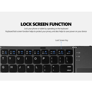 کیبورد بلوتوث تاشو با تاچ پد Foldable Bluetooth Keyboard With Touch Pad B033