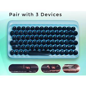 کیبورد شیائومی Xiaomi LOFREE Keyboard EH112S Retro Mechanical Bluetooth JZJP01