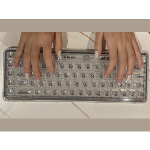 کیفیت کیبورد بی سیم مکانیکی با روکش طلا  LOFREE OE907 1% Jelly Wireless Mechanical Keyboard