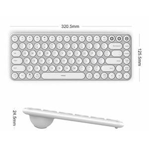 کیبورد بی سیم شیائومی Xiaomi the MIIIW MWXKT01 Air 85 Bluetooth Dual-mode Mini Keyboard