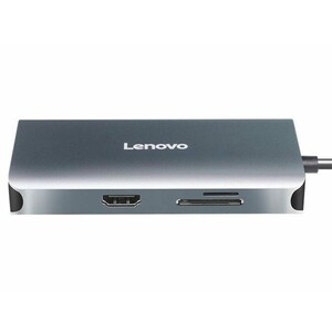 خرید هاب تایپ‌سی با 7 پورت لنوو Lenovo LX0807G Type-C Hub Docking Station