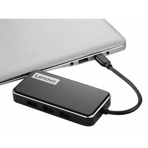 هاب تایپ‌سی با 6 پورت لنوو Lenovo EV06 Multifunctional 6 in 1 Type-C Hub