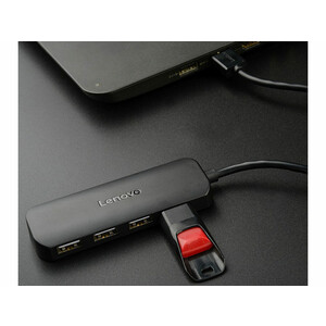 هاب 4 پورت یواس‌بی با کابل 25 سانتی‌متری لنوو Lenovo Youth Edition 4Ports USB3.0 Hub A601