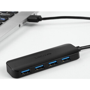 هاب 4 پورت یواس‌بی با کابل 25 سانتی‌متری لنوو Lenovo Youth Edition 4Ports USB2.0 Hub A601