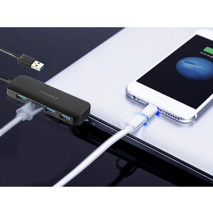هاب 4 پورت یواس‌بی با کابل 25 سانتی‌متری لنوو Lenovo Youth Edition 4Ports USB2.0 Hub A601