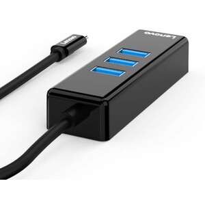 خرید هاب تایپ‌سی 4 پورت لنوو Lenovo 4 in 1 Type C HUB 3USB3.0 1Lan Port C625