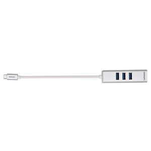 هاب تایپ‌سی با 4 پورت لنوو Lenovo USB3.0 Gigabit LAN Type C Hub C615