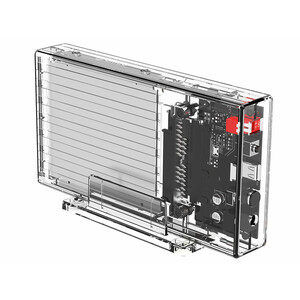 خرید قاب هارد اکسترنال 2 سینی تایپ‌سی شفاف اوریکو ORICO Dual-Bay Hard Drive Enclosure 2259RC3