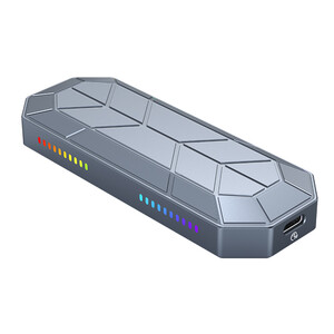 باکس هارد RGB M.2 NVMe SSD اوریکو ORICO-M2VG01-C3 RGB M.2 NVMe SSD Enclosure