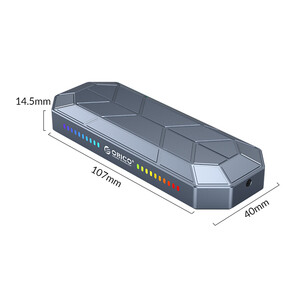 خرید باکس هارد RGB M.2 NVMe SSD اوریکو ORICO-M2VG01-C3 RGB M.2 NVMe SSD Enclosure
