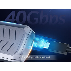 کیفیت باکس هارد M.2 SSD اوریکو ORICO-M2V02-C4 NVMe USB4.0 SSD Enclosure