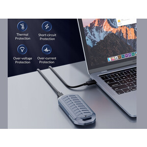 خرید باکس هارد M.2 SSD اوریکو ORICO-M2V02-C4 NVMe USB4.0 SSD Enclosure