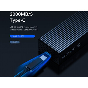 خرید باکس هارد M.2 SSD اوریکو ORICO-M2PVC3-G20 USB3.2 20Gbps M.2 NVMe SSD Enclosure