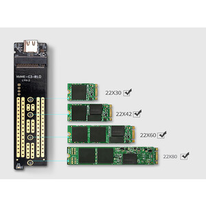 فروش باکس هارد درایو M.2 NVMe اوریکو ORICO-M2PAC3-G20 USB3.2 20Gbps M.2 NVMe SSD Enclosure