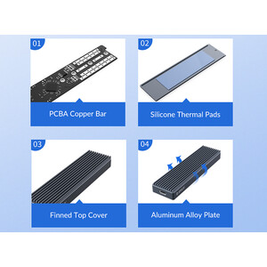 قیمت باکس هارد M.2 SSD اوریکو ORICO-M2PJM-C3 M.2 SSD Enclosure