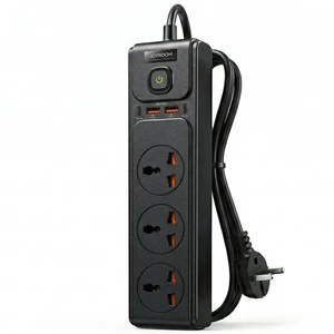 چند راهی برق جویروم JOYROOM مدل JR-TE1 با 3 سوکت و 4 پورت