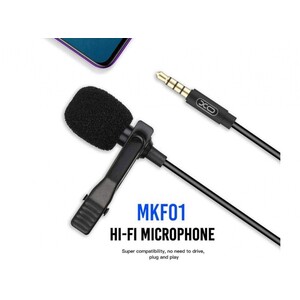 میکروفون با جک 3.5 میلی‌متری ایکس‌او XO Lavalier Microphone 2m  MKF-01