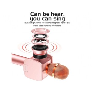 میکروفون بلوتوث و اسپیکردار جویروم JOYROOM Wireless Bluetooth External K Song Microphone JR-MC3