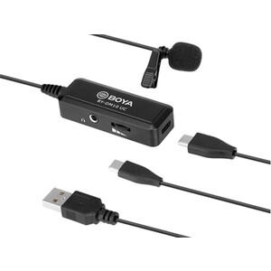 میکروفون با سیم یقه ای بویا BOYA BY-DM10 UC Microphone with Lightning and USB Type-A Cables
