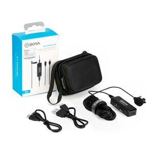 میکروفون با سیم یقه ای بویا BOYA BY-DM10 UC Microphone with Lightning and USB Type-A Cables