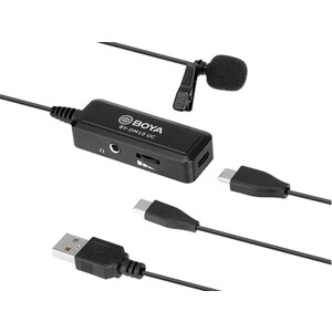 میکروفون با سیم یقه ای بویا BOYA BY-DM10 Microphone with Lightning and USB Type-A Cables