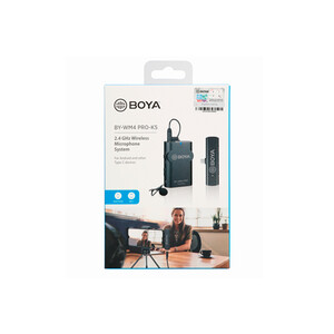 میکروفن بی سیم بویا BOYA BY-WM4 PRO-K5 2.4 GHz Wireless Microphone For Type-C device