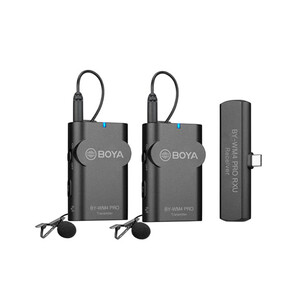 میکروفون دو نفره دیجیتال بی سیم بویا BOYA BY-WM4 PRO-K6  Wireless Omni Lavalier Microphone for USB-C Devices