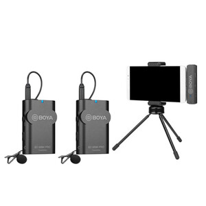 میکروفون دو نفره دیجیتال بی سیم بویا BOYA BY-WM4 PRO-K6  Wireless Omni Lavalier Microphone for USB-C Devices