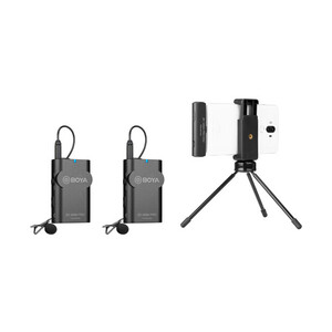 میکروفون دو نفره دیجیتال بی سیم بویا BOYA BY-WM4 PRO-K6  Wireless Omni Lavalier Microphone for USB-C Devices