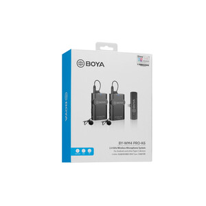 میکروفون دو نفره دیجیتال بی سیم بویا BOYA BY-WM4 PRO-K6  Wireless Omni Lavalier Microphone for USB-C Devices