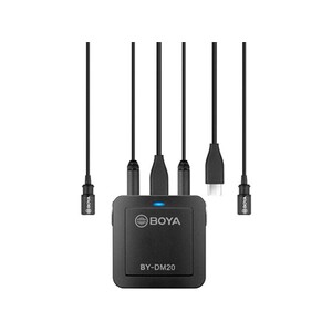 میکروفن یقه‌ای بویا BOYA BY-DM20 2-Person Recording Kit with Lavalier
