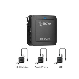 میکروفن یقه‌ای بویا BOYA BY-DM20 2-Person Recording Kit with Lavalier
