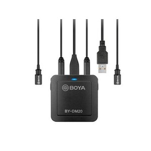 میکروفن یقه‌ای بویا BOYA BY-DM20 2-Person Recording Kit with Lavalier