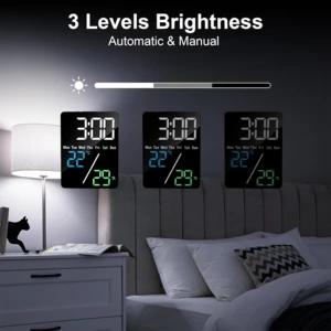 فروش ساعت دیجیتال LED رومیزی با نمایش دما و رطوبت