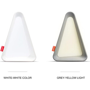 چراغ مطالعه رومیزی مثلثی Gravity Flip Sensor Lamp Reading Light USB Rechargeable Triangle Cordless Desk Lamp