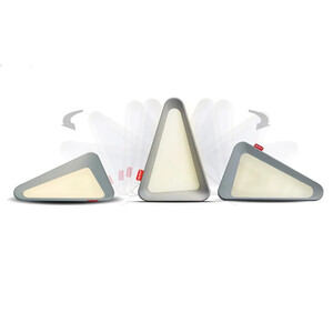 قیمت چراغ مطالعه رومیزی مثلثی Gravity Flip Sensor Lamp Reading Light USB Rechargeable Triangle Cordless Desk Lamp