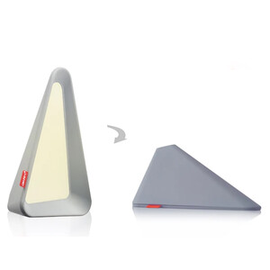 چراغ مطالعه رومیزی مثلثی Gravity Flip Sensor Lamp Reading Light USB Rechargeable Triangle Cordless Desk Lamp